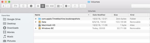 macbook không nhận ổ cứng