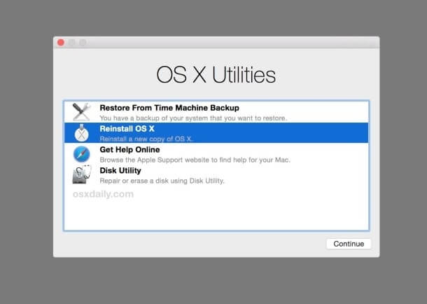 reset mac os