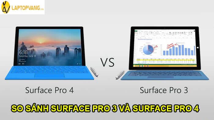 so sánh surface pro 3 và surface pro 4
