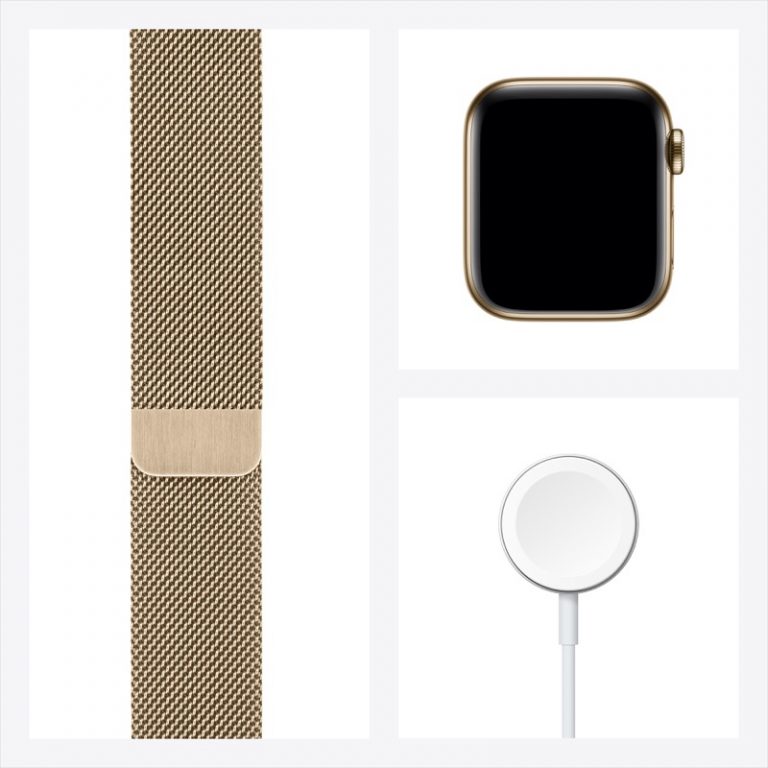 VN Apple Watch Series 6 LTE 40mm Gold Stainless Steel Gold Milanese Loop PDP Image Position 8 1