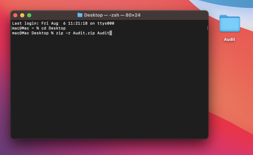 Nén file trên macos sử dụng terminal