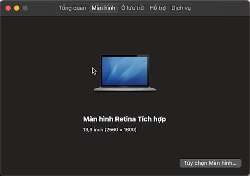 xem cấu hình macbook