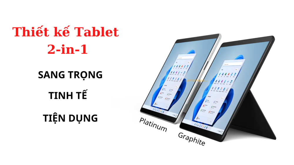 Thiết kế trên Surface Pro 8 laptopvang