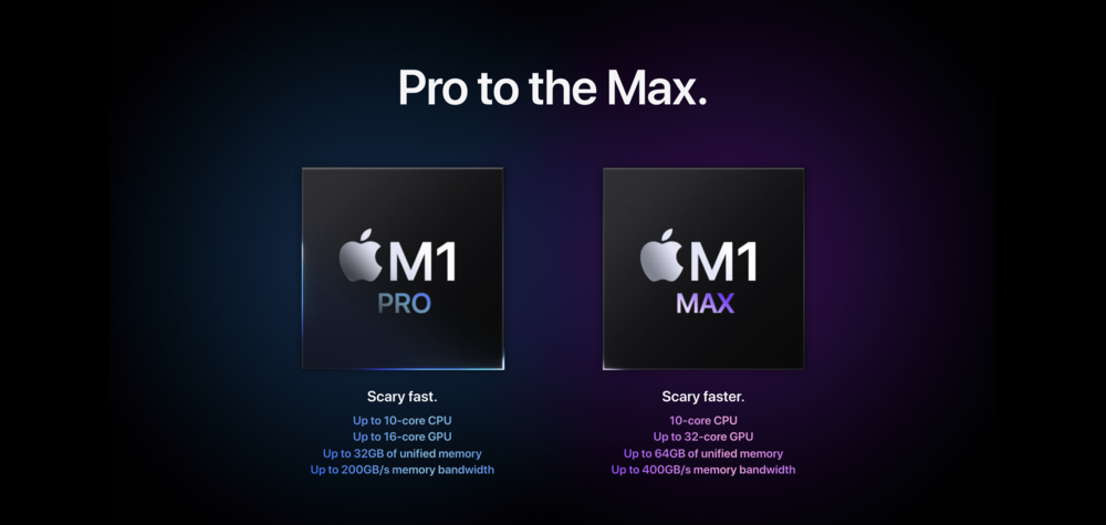 chip m1 pro m1 max