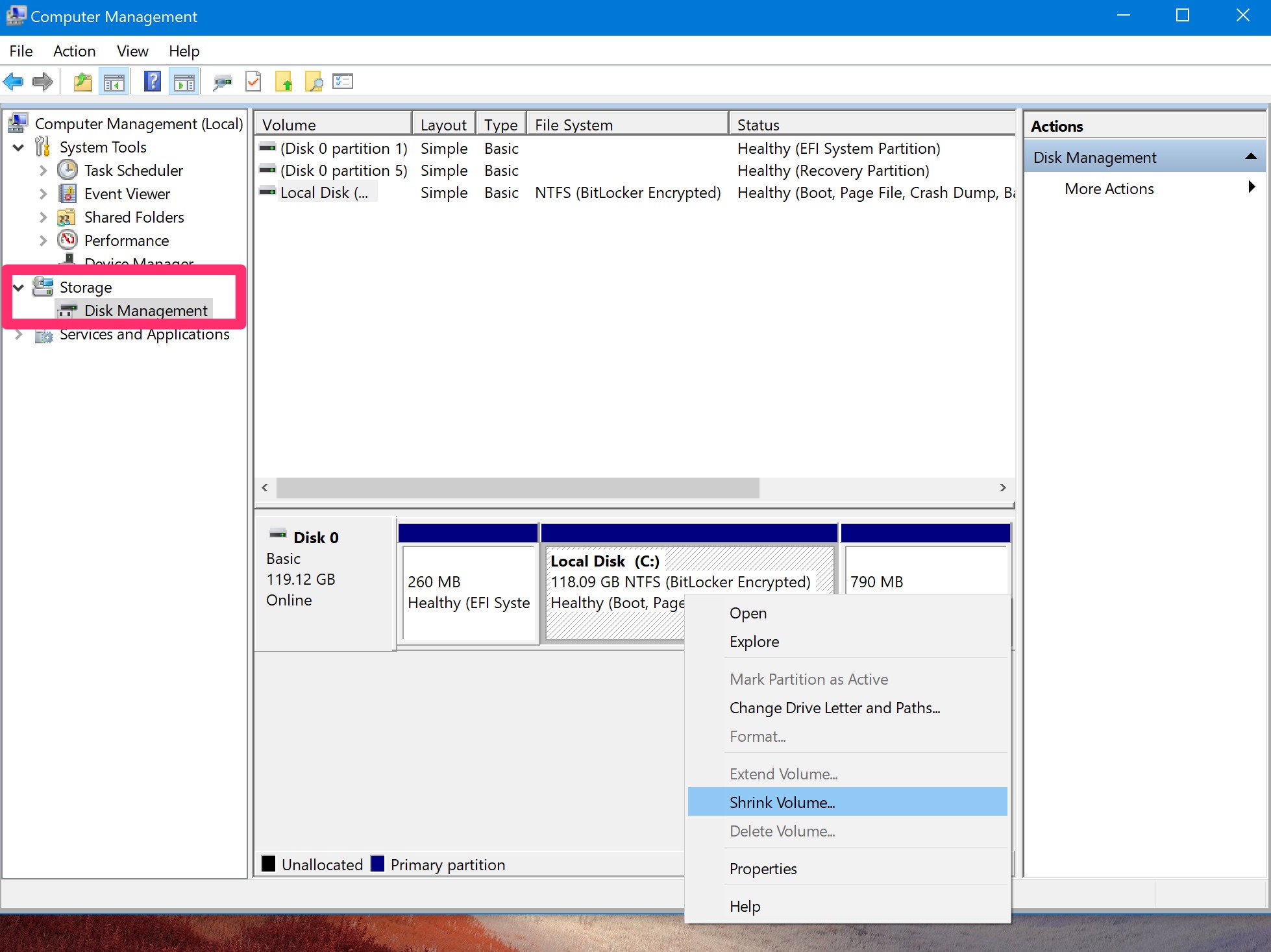 Hướng dẫn chia ổ cứng trên Windows 10