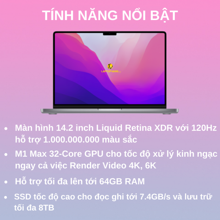 Tính năng nổi bật MBP 14 M1 Max