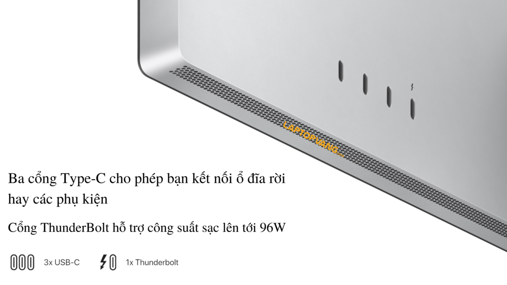 Cổng kết nối của Mac Studio 27 inch 5K