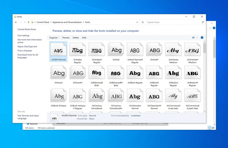 Thay đổi font chữ Win 10: Bạn muốn thay đổi font chữ trên máy tính Win 10 của mình để tạo ra một diện mạo mới cho màn hình? Không có gì đơn giản hơn, chỉ cần truy cập vào cài đặt và chọn font bạn muốn sử dụng. Với hàng trăm font khác nhau, bạn sẽ không bao giờ chán và luôn có nhiều lựa chọn.