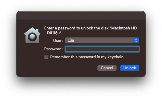 nhập pass macbook cũ