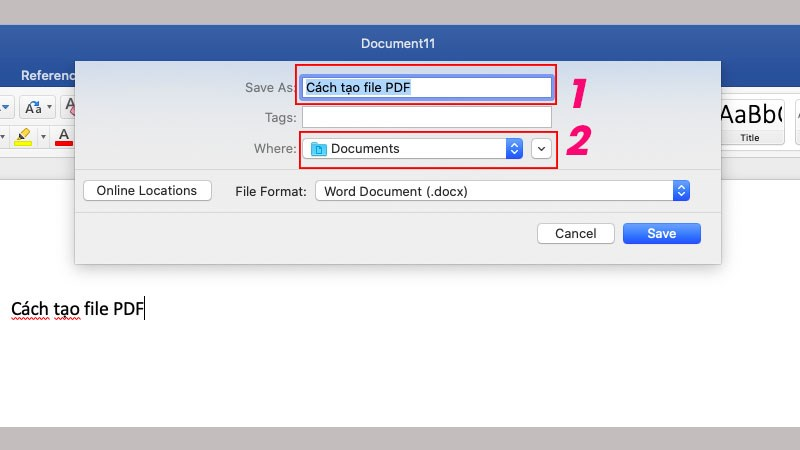 cách chuyển từ file word sang pdf trên macbook
