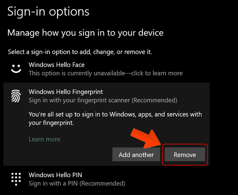 remove