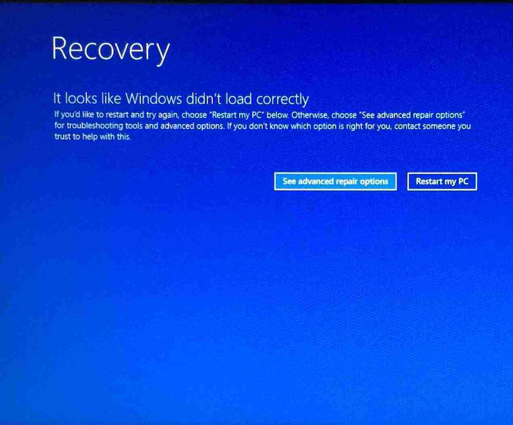 See advanced repair options