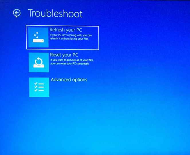 Refresh your PC