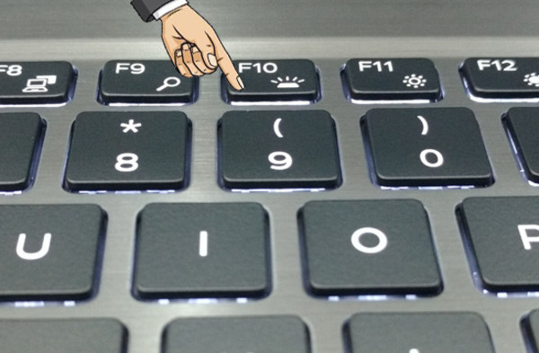 cách bật đèn bàn phím laptop