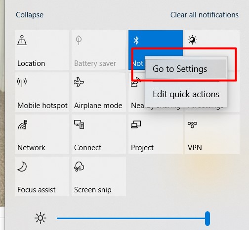 Go to Settings