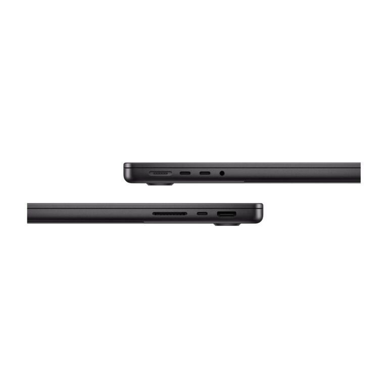 MacBook Pro M3 14 inch Black Ports