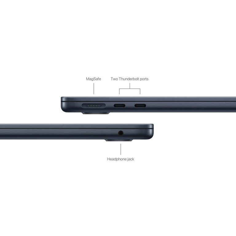 Cổng kết nối MacBook Air M3 Midnight