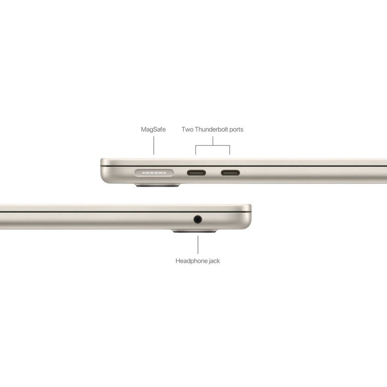 Cổng kết nối MacBook Air M3 Starlight