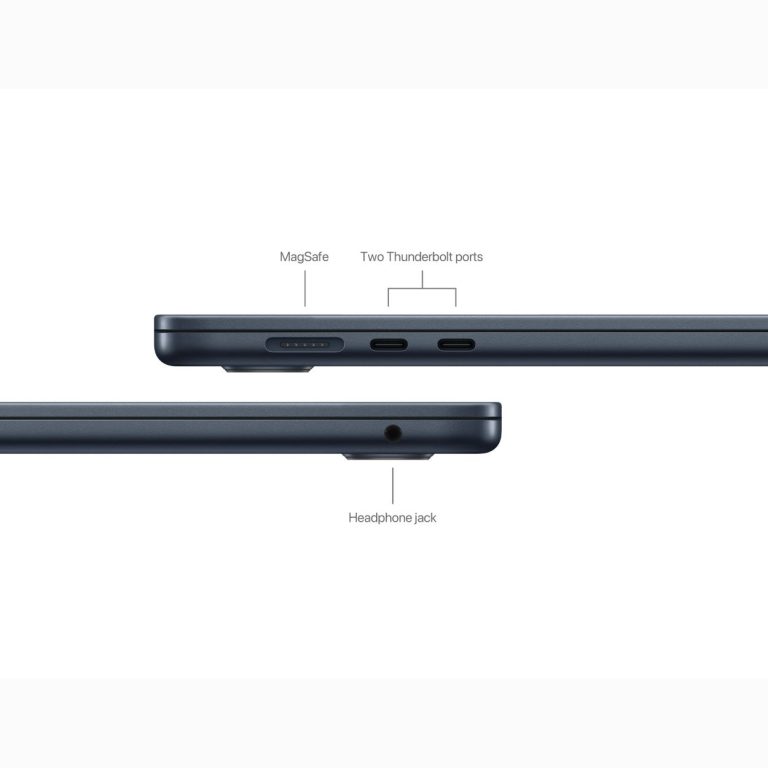 Cổng kết nối MacBook Air M3 15 inch Midnight