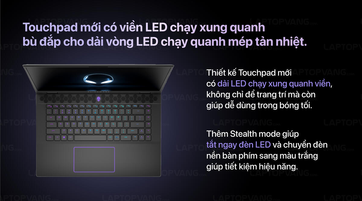 Touchpad with LED