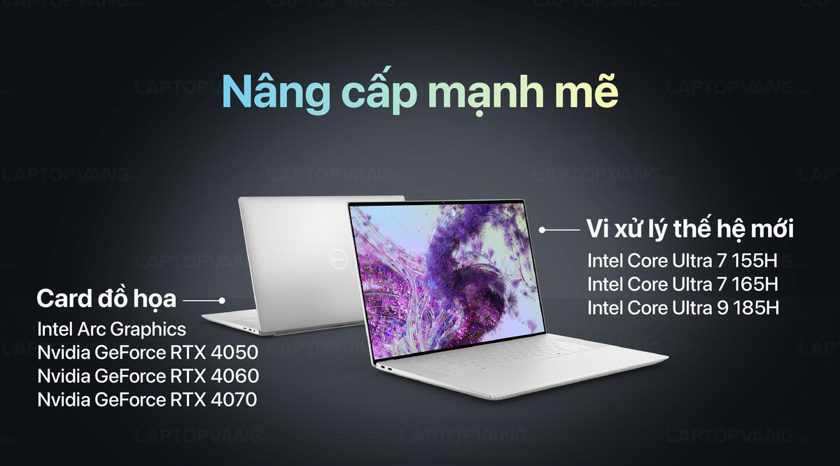 XPS 16 2024 trang bị chip Intel Core Ultra
