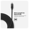 Cáp Hyperdrive Thunderbolt 4 C to C HDTB4AC2GL 01