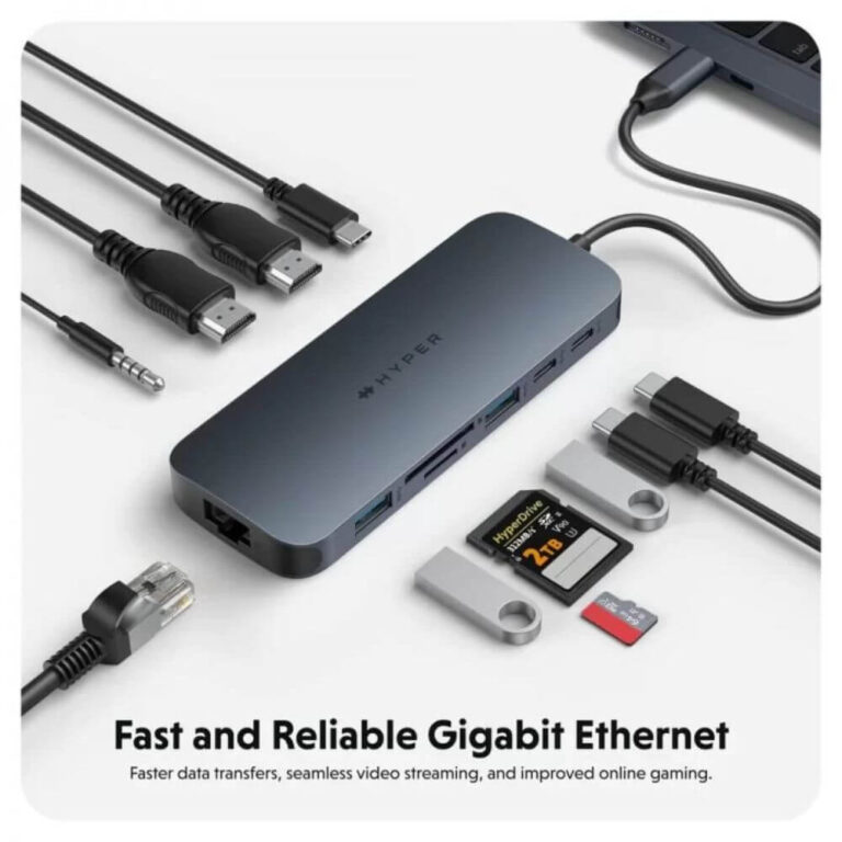 Cổng chuyển Hyperdrive Next 11 Ports USB C HD4006GL 04