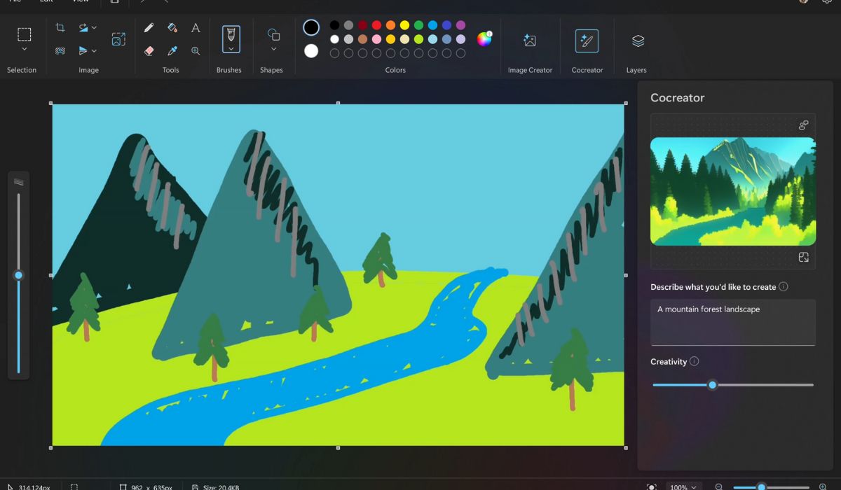 Cocreator Surface Pro 11