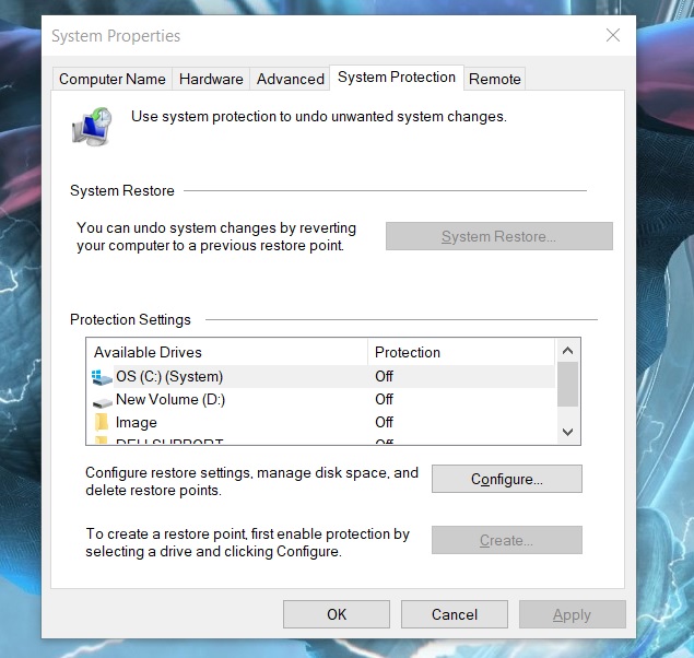 system protection