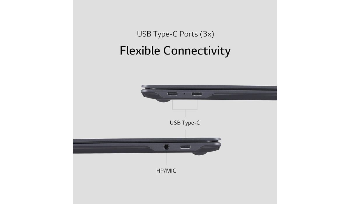 Hệ thống cổng kết nối LG Gram Superslim 15