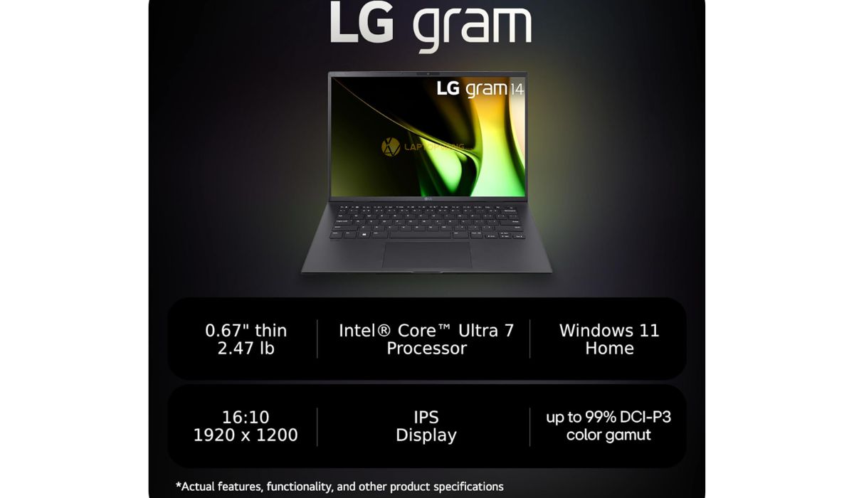 LG Gram 14 2024 với chip Ultra 7