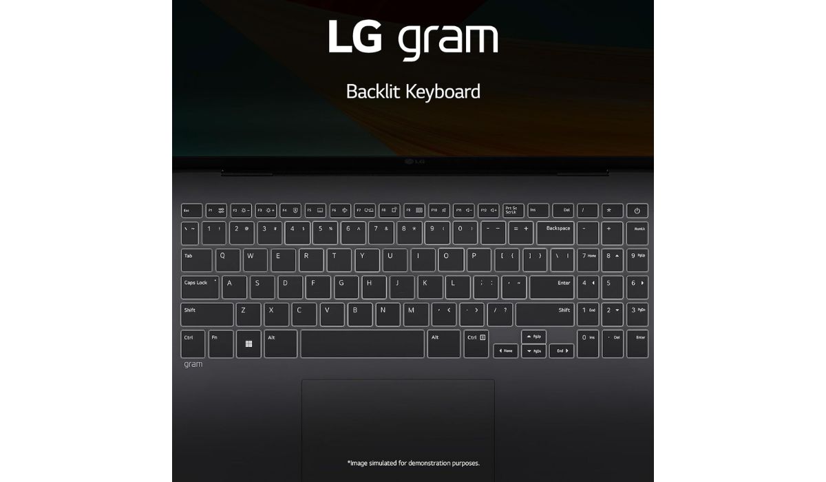 Phím đèn LED của LG Gram 14 inch