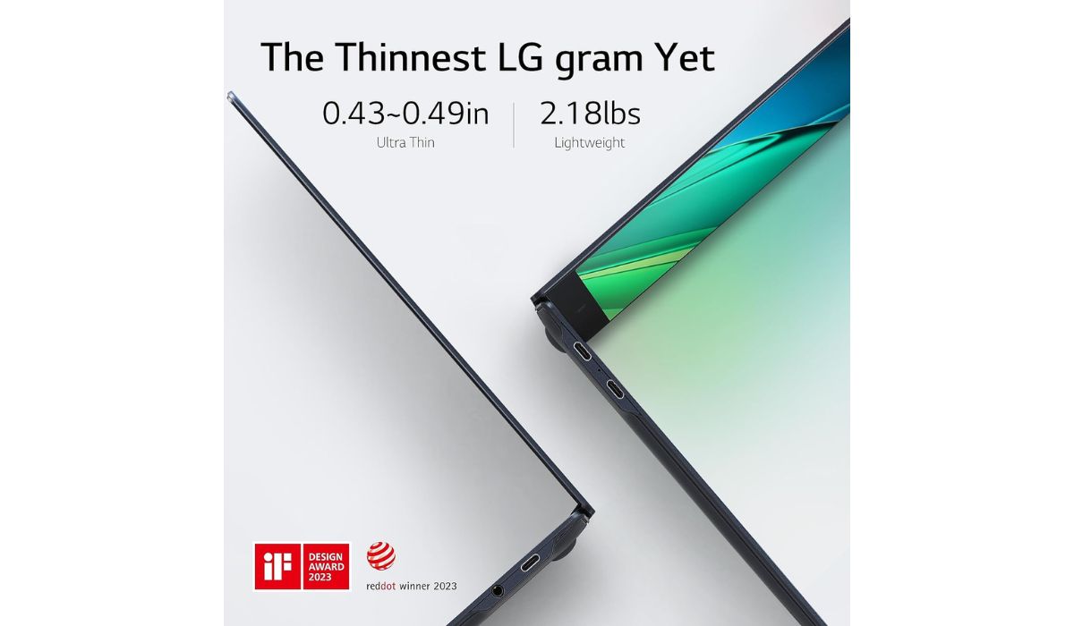 Thiết kế Gram Superslim 15 mỏng nhẹ