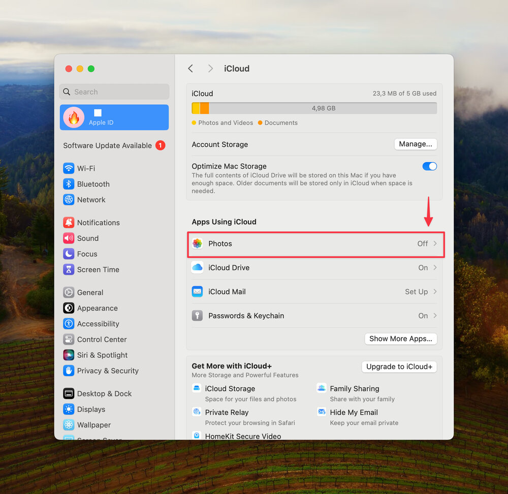 Cài Đặt iCloud Macbook