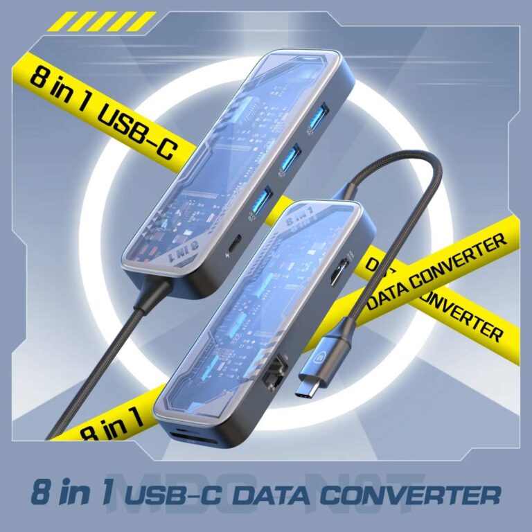 Cổng chuyển USB-C MicoPack 8in1 MDC-N8T 1