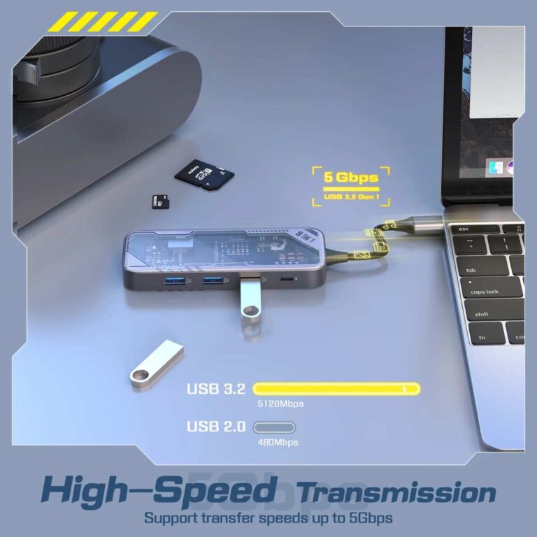 Cổng chuyển USB-C MicoPack 8in1 MDC-N8T 3