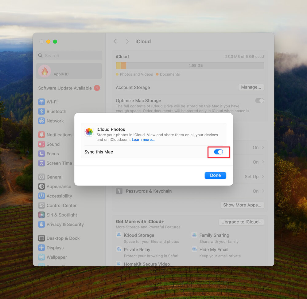 Cài Đặt iCloud Macbook