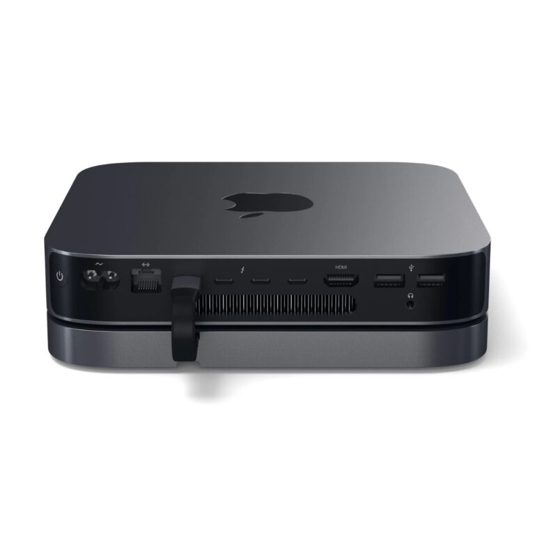 Đế kiêm Hub chuyển đổi Satechi 7in1 cho Mac Mini – ST-ABHFM Gray 5