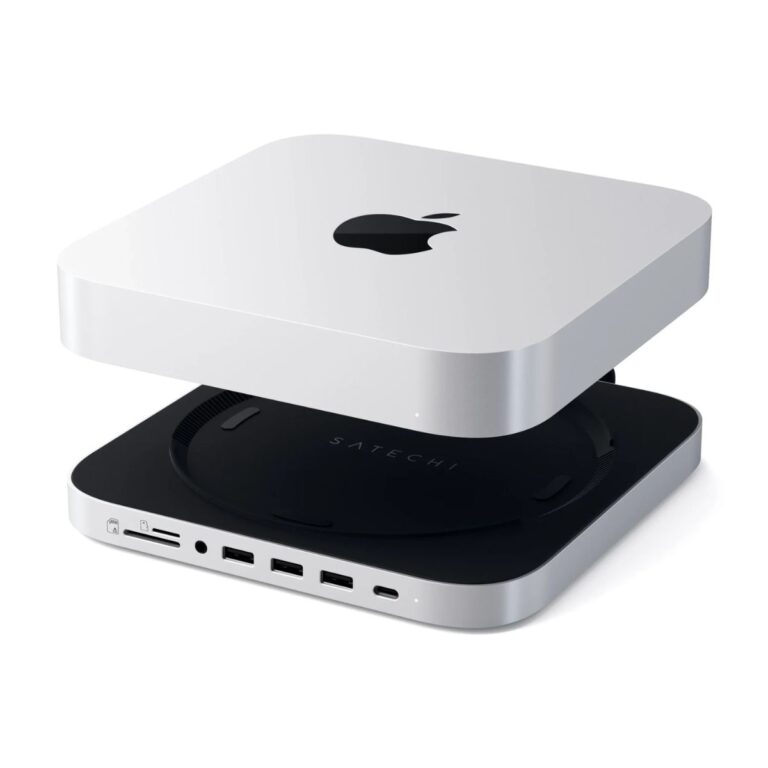 Đế kiêm Hub Satechi 8in1 cho Mac Mini/Studio với khe SSD - ST-MMSHS 1