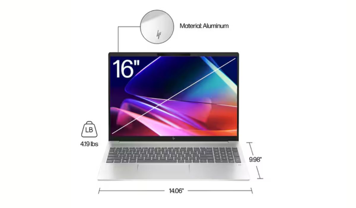 Kích thước của HP Pavilion Plus 16