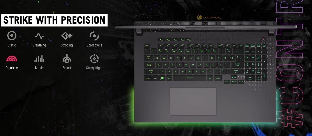 Tuỳ chỉnh RGB trên ROG Strix G17 2023