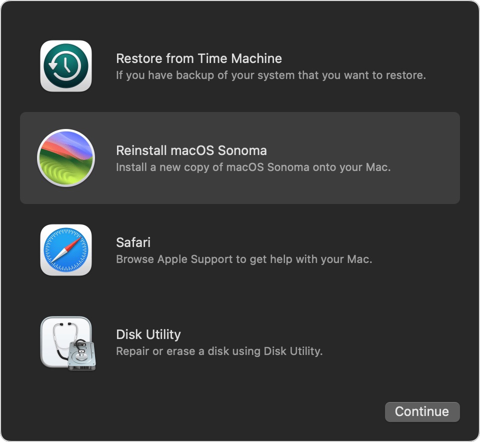 Cài lại macOS
