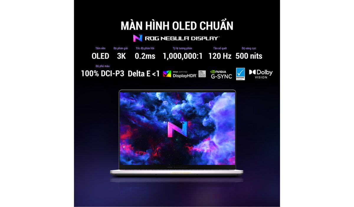 Màn hình OLED trên ROG Zephyrus G14 2024