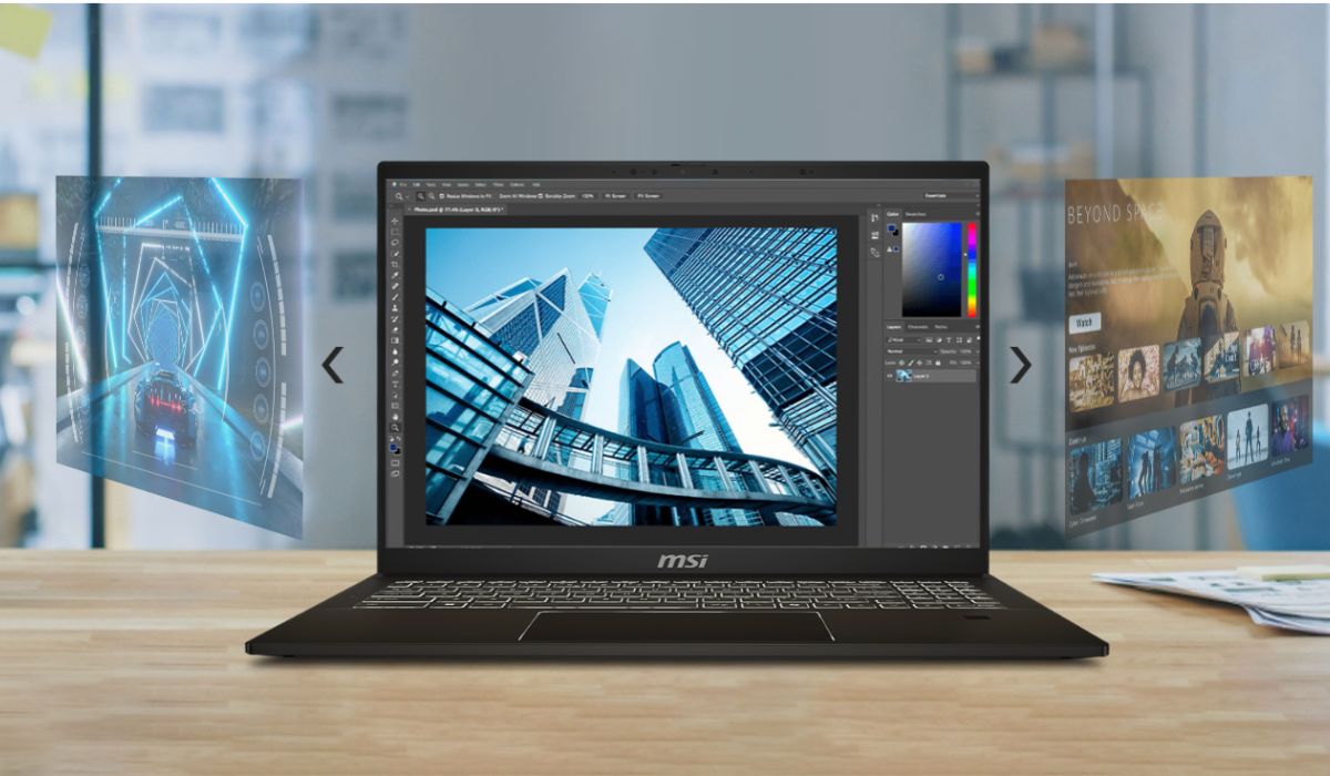 MSI Summit E16 Studio dành cho các công việc thiết kế