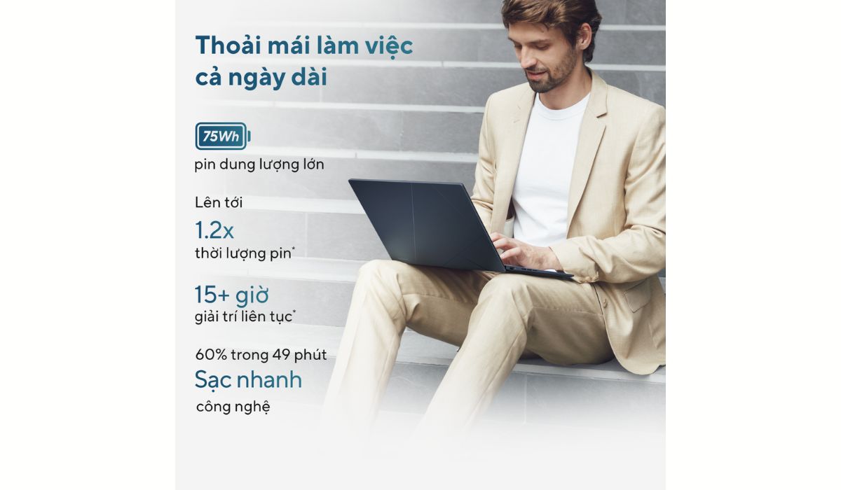 Thời lượng pin ZenBook OLED UX3405