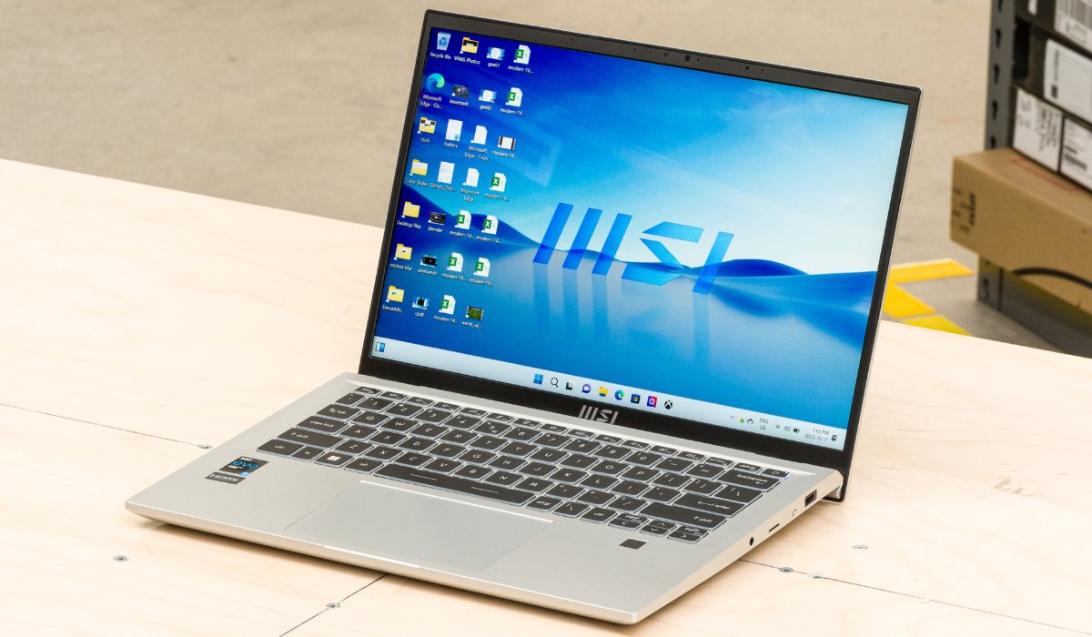 Thiết kế sang trọng của MSI Prestige 14 2023