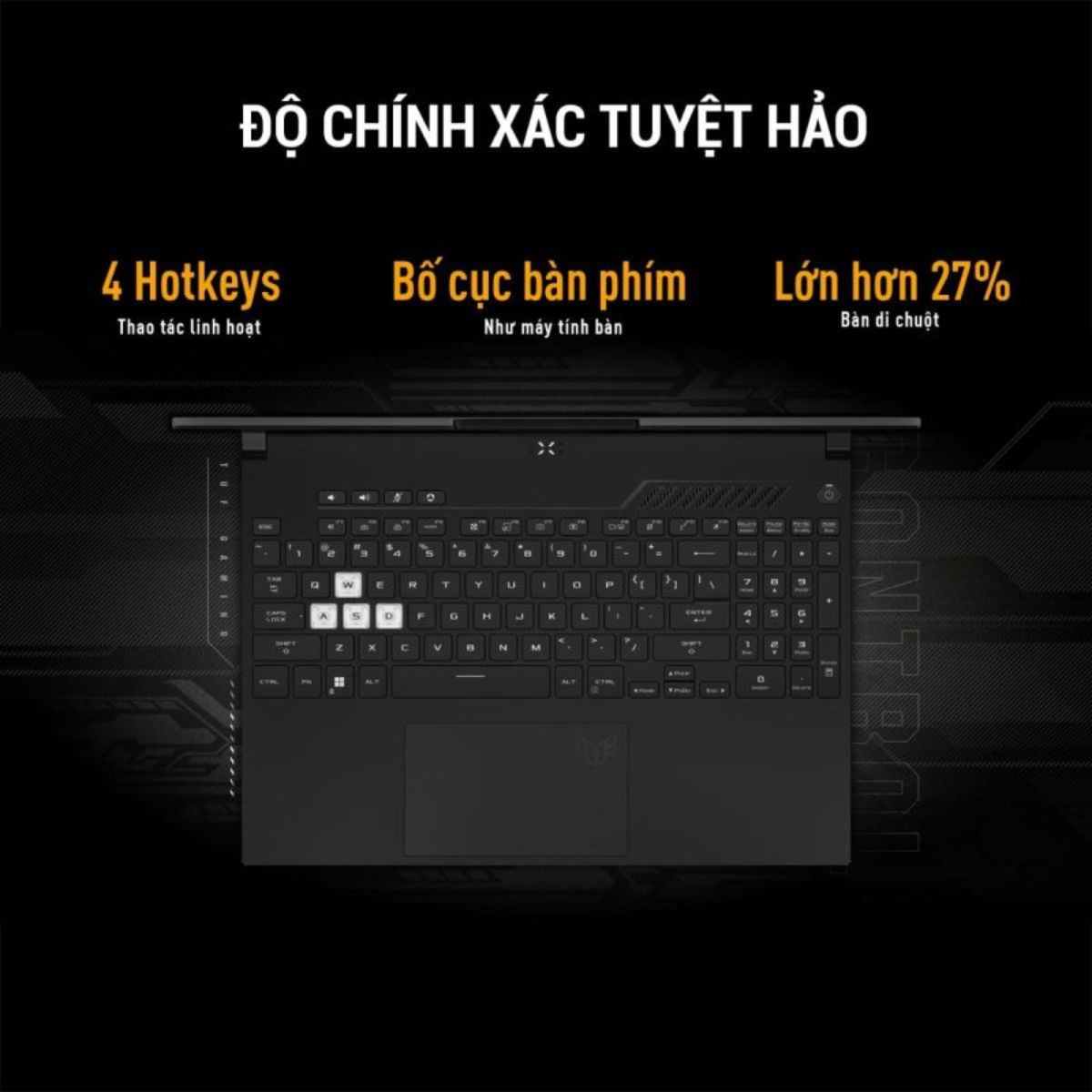 bàn phím của asus tuf dash f15