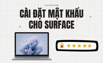cài đặt mật khẩu cho surface