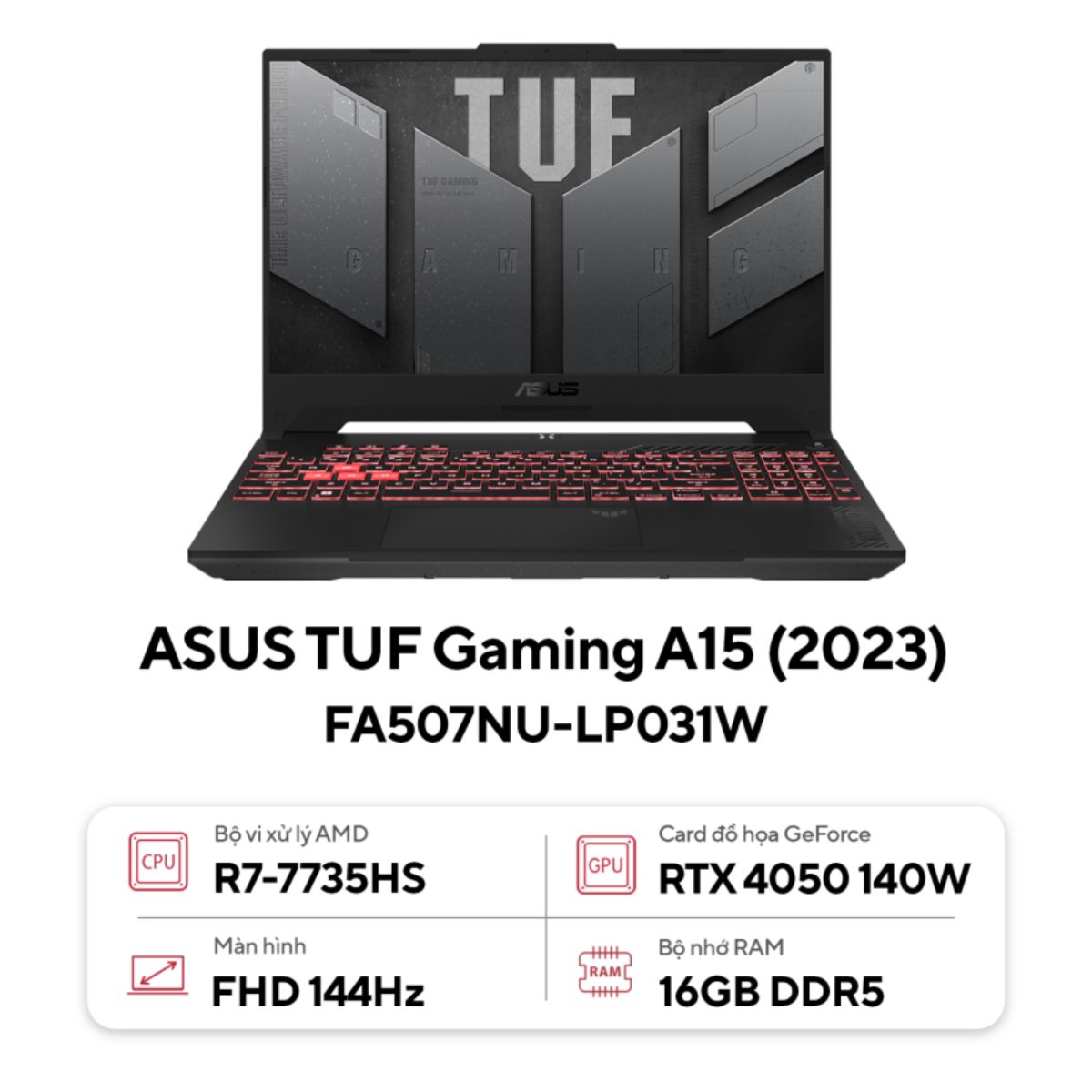 hiệu suất ấn tượng của asus tuf gaming a15 2023