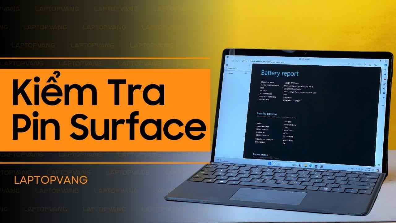 kiểm tra pin surface